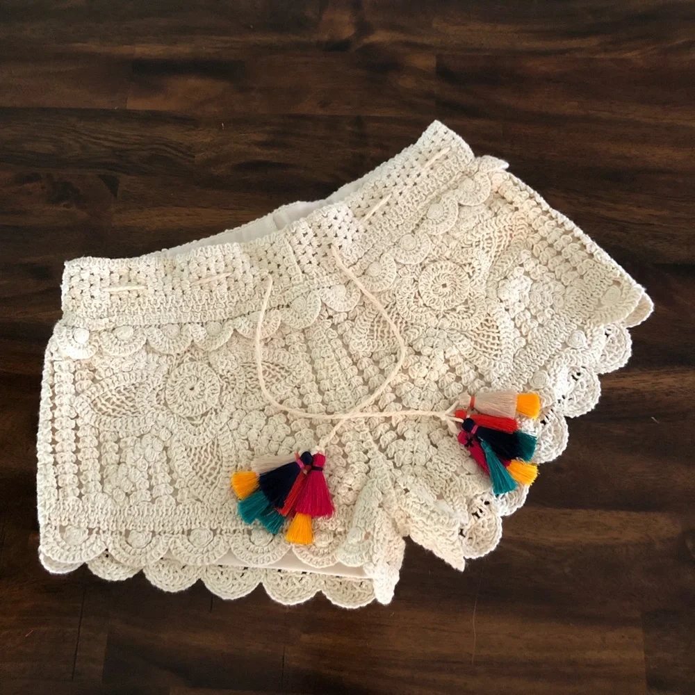 Surf Gypsy Crochet Swim Shorts - Picture 2 of 9